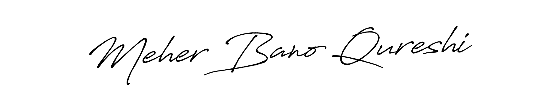 Antro_Vectra_Bolder is a professional signature style that is perfect for those who want to add a touch of class to their signature. It is also a great choice for those who want to make their signature more unique. Get Meher Bano Qureshi name to fancy signature for free. Meher Bano Qureshi signature style 7 images and pictures png