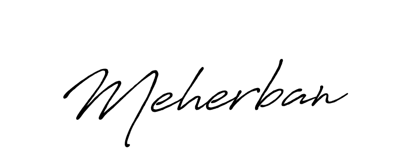 Create a beautiful signature design for name Meherban. With this signature (Antro_Vectra_Bolder) fonts, you can make a handwritten signature for free. Meherban signature style 7 images and pictures png