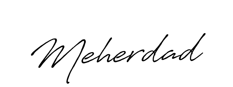 How to make Meherdad signature? Antro_Vectra_Bolder is a professional autograph style. Create handwritten signature for Meherdad name. Meherdad signature style 7 images and pictures png
