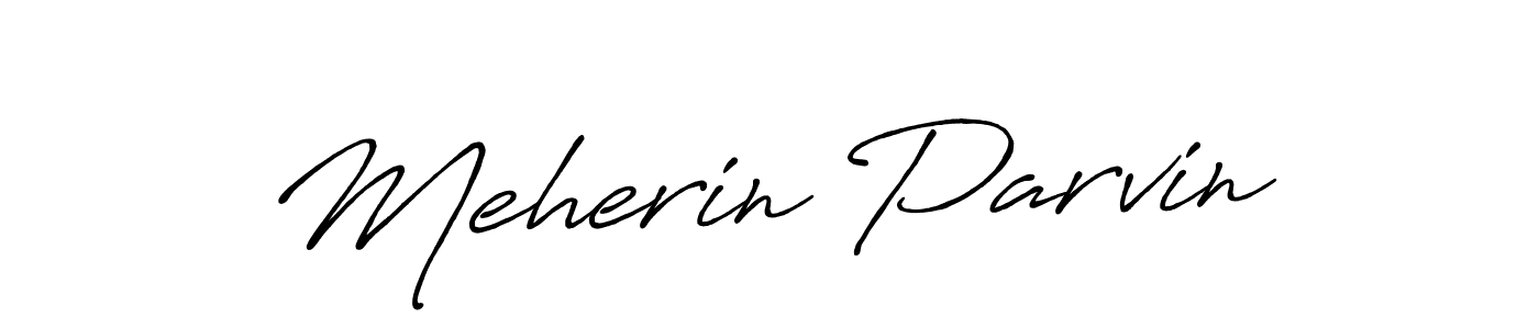 The best way (Antro_Vectra_Bolder) to make a short signature is to pick only two or three words in your name. The name Meherin Parvin include a total of six letters. For converting this name. Meherin Parvin signature style 7 images and pictures png