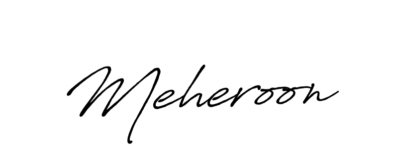 Make a beautiful signature design for name Meheroon. With this signature (Antro_Vectra_Bolder) style, you can create a handwritten signature for free. Meheroon signature style 7 images and pictures png