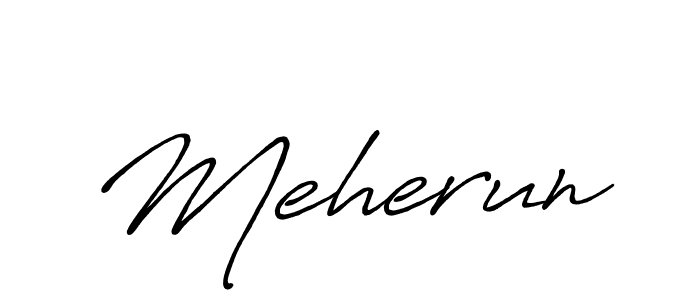 Make a beautiful signature design for name Meherun. With this signature (Antro_Vectra_Bolder) style, you can create a handwritten signature for free. Meherun signature style 7 images and pictures png