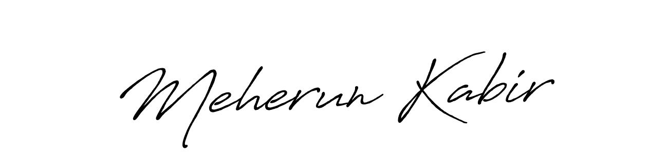 Make a beautiful signature design for name Meherun Kabir. Use this online signature maker to create a handwritten signature for free. Meherun Kabir signature style 7 images and pictures png