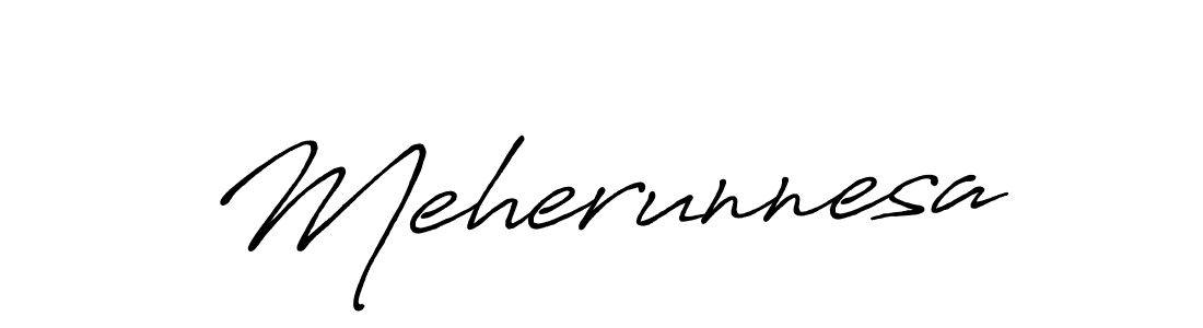 Design your own signature with our free online signature maker. With this signature software, you can create a handwritten (Antro_Vectra_Bolder) signature for name Meherunnesa. Meherunnesa signature style 7 images and pictures png