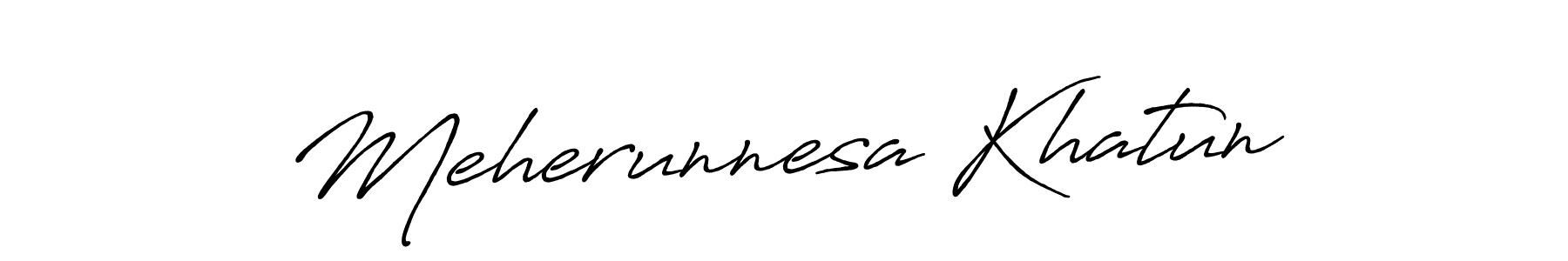 Make a beautiful signature design for name Meherunnesa Khatun. Use this online signature maker to create a handwritten signature for free. Meherunnesa Khatun signature style 7 images and pictures png