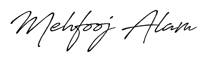 Quickly download Mehfooj Alam name signature in high-resolution PNG using Antro_Vectra_Bolder style. Ready to insert into PDFs and online applications. Mehfooj Alam signature style 7 images and pictures png