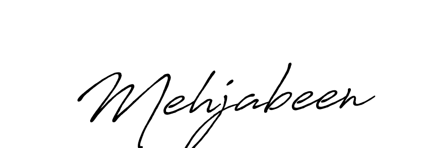 Make a beautiful signature design for name Mehjabeen. With this signature (Antro_Vectra_Bolder) style, you can create a handwritten signature for free. Mehjabeen signature style 7 images and pictures png