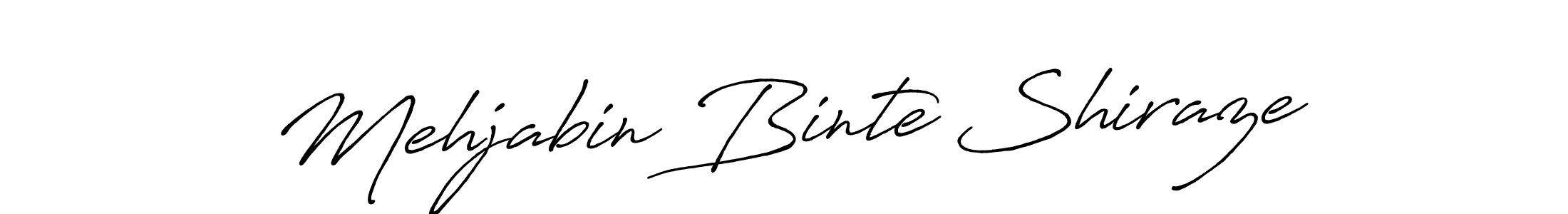 You should practise on your own different ways (Antro_Vectra_Bolder) to write your name (Mehjabin Binte Shiraze) in signature. don't let someone else do it for you. Mehjabin Binte Shiraze signature style 7 images and pictures png