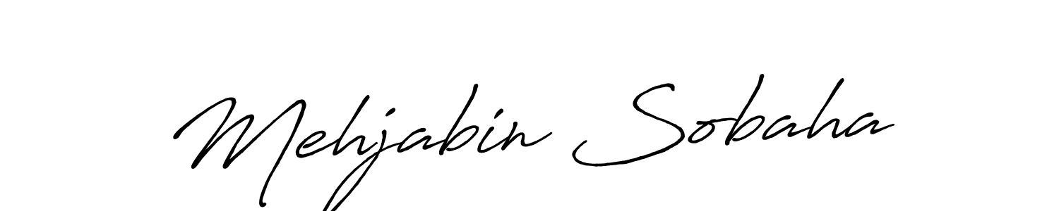 Design your own signature with our free online signature maker. With this signature software, you can create a handwritten (Antro_Vectra_Bolder) signature for name Mehjabin Sobaha. Mehjabin Sobaha signature style 7 images and pictures png