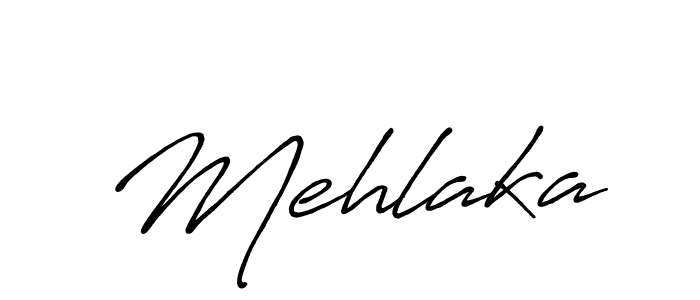 Create a beautiful signature design for name Mehlaka. With this signature (Antro_Vectra_Bolder) fonts, you can make a handwritten signature for free. Mehlaka signature style 7 images and pictures png