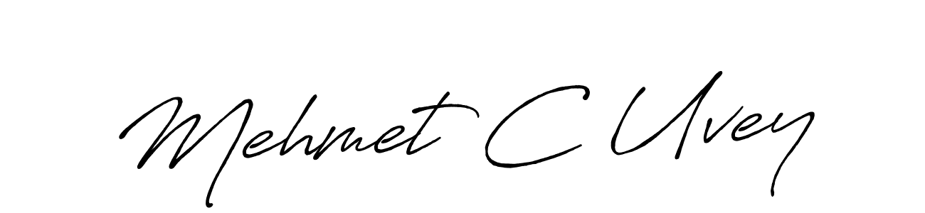 Mehmet C Uvey stylish signature style. Best Handwritten Sign (Antro_Vectra_Bolder) for my name. Handwritten Signature Collection Ideas for my name Mehmet C Uvey. Mehmet C Uvey signature style 7 images and pictures png