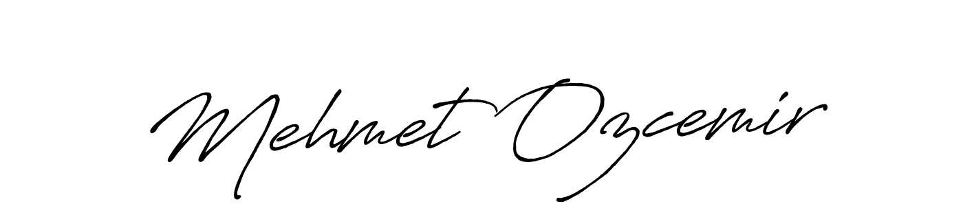 Create a beautiful signature design for name Mehmet Ozcemir. With this signature (Antro_Vectra_Bolder) fonts, you can make a handwritten signature for free. Mehmet Ozcemir signature style 7 images and pictures png
