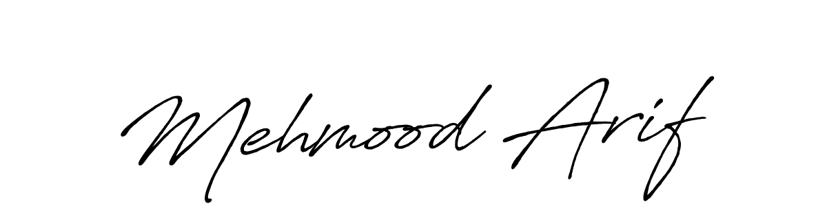 It looks lik you need a new signature style for name Mehmood Arif. Design unique handwritten (Antro_Vectra_Bolder) signature with our free signature maker in just a few clicks. Mehmood Arif signature style 7 images and pictures png