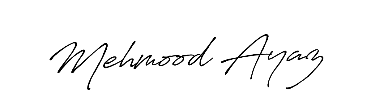 Also You can easily find your signature by using the search form. We will create Mehmood Ayaz name handwritten signature images for you free of cost using Antro_Vectra_Bolder sign style. Mehmood Ayaz signature style 7 images and pictures png