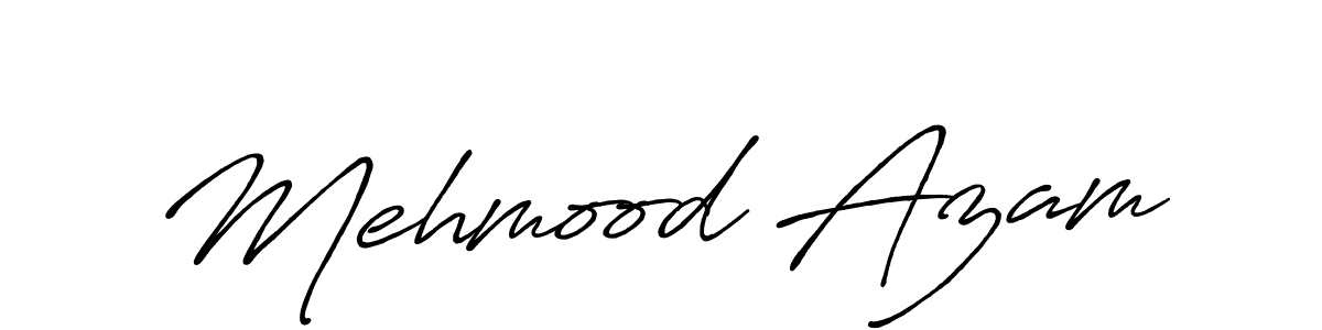 Design your own signature with our free online signature maker. With this signature software, you can create a handwritten (Antro_Vectra_Bolder) signature for name Mehmood Azam. Mehmood Azam signature style 7 images and pictures png