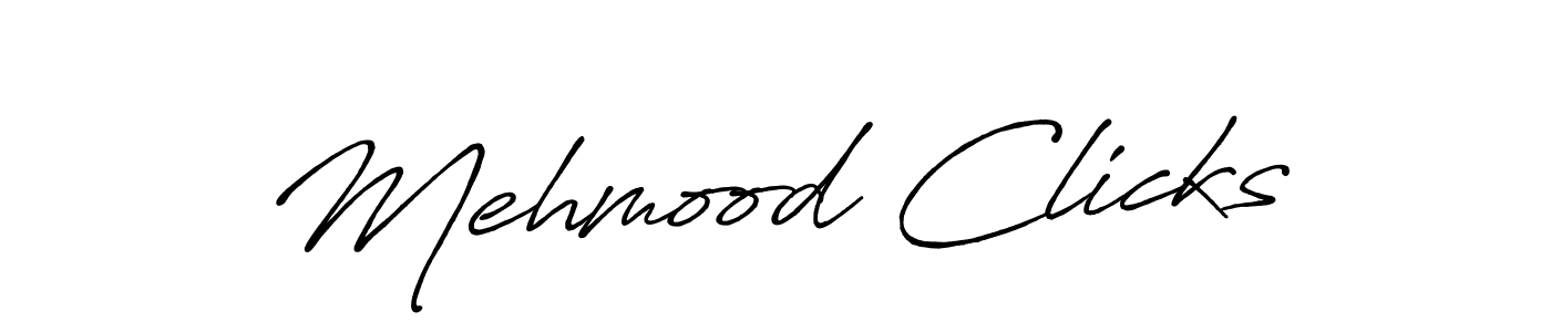 Also You can easily find your signature by using the search form. We will create Mehmood Clicks name handwritten signature images for you free of cost using Antro_Vectra_Bolder sign style. Mehmood Clicks signature style 7 images and pictures png