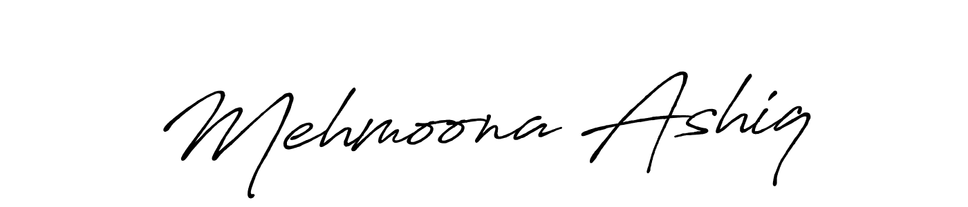Make a short Mehmoona Ashiq signature style. Manage your documents anywhere anytime using Antro_Vectra_Bolder. Create and add eSignatures, submit forms, share and send files easily. Mehmoona Ashiq signature style 7 images and pictures png