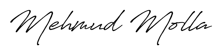 The Antro_Vectra_Bolder font gives name Mehmud Molla a signature that looks effortless yet distinguished. Download high-res PNG instantly. Mehmud Molla signature style 7 images and pictures png