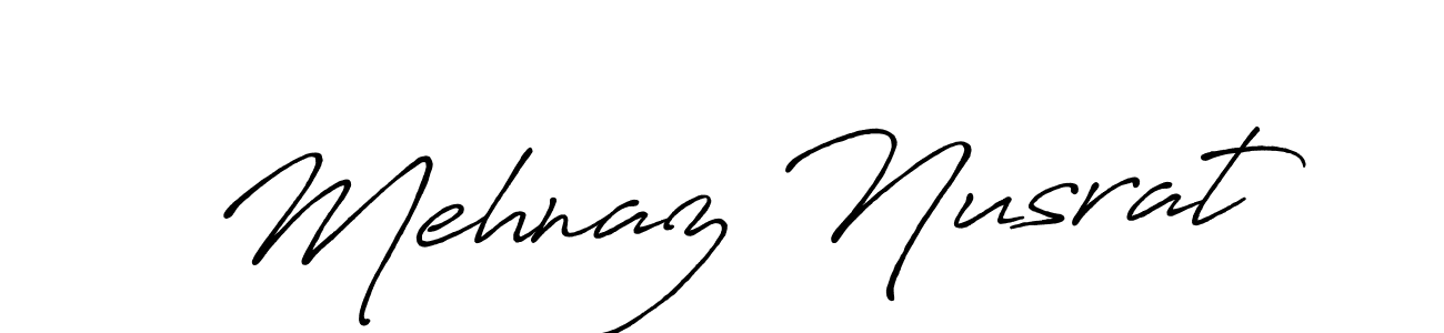 This is the best signature style for the Mehnaz Nusrat name. Also you like these signature font (Antro_Vectra_Bolder). Mix name signature. Mehnaz Nusrat signature style 7 images and pictures png