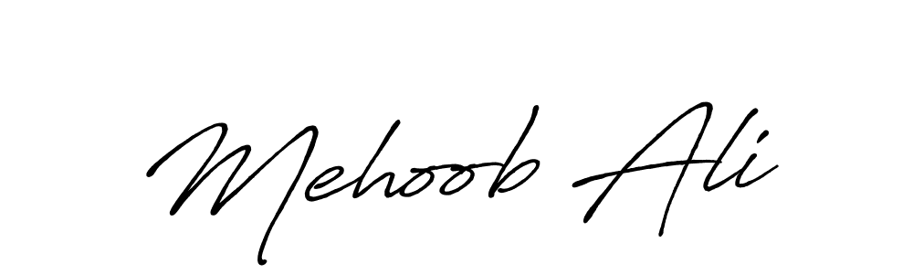 Mehoob Ali stylish signature style. Best Handwritten Sign (Antro_Vectra_Bolder) for my name. Handwritten Signature Collection Ideas for my name Mehoob Ali. Mehoob Ali signature style 7 images and pictures png