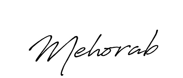 Mehorab stylish signature style. Best Handwritten Sign (Antro_Vectra_Bolder) for my name. Handwritten Signature Collection Ideas for my name Mehorab. Mehorab signature style 7 images and pictures png