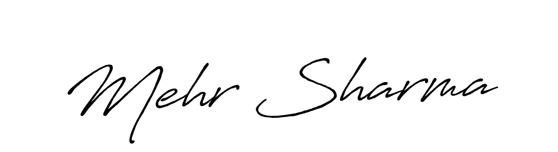 You should practise on your own different ways (Antro_Vectra_Bolder) to write your name (Mehr Sharma) in signature. don't let someone else do it for you. Mehr Sharma signature style 7 images and pictures png