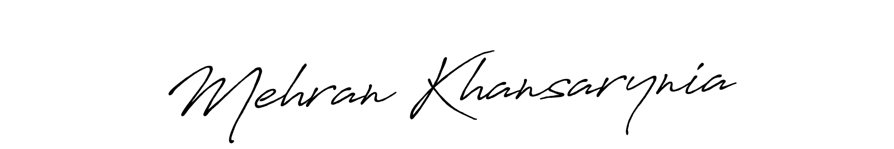 Design your own signature with our free online signature maker. With this signature software, you can create a handwritten (Antro_Vectra_Bolder) signature for name Mehran Khansarynia. Mehran Khansarynia signature style 7 images and pictures png