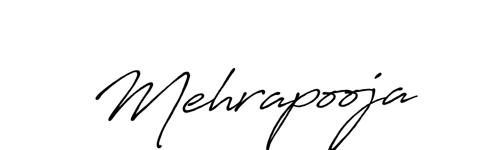 Antro_Vectra_Bolder is a professional signature style that is perfect for those who want to add a touch of class to their signature. It is also a great choice for those who want to make their signature more unique. Get Mehrapooja name to fancy signature for free. Mehrapooja signature style 7 images and pictures png