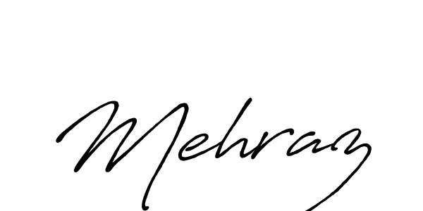 How to make Mehraz name signature. Use Antro_Vectra_Bolder style for creating short signs online. This is the latest handwritten sign. Mehraz signature style 7 images and pictures png
