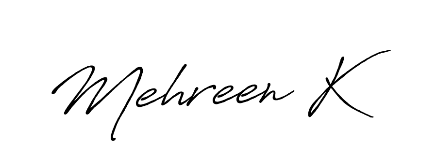 How to make Mehreen K signature? Antro_Vectra_Bolder is a professional autograph style. Create handwritten signature for Mehreen K name. Mehreen K signature style 7 images and pictures png