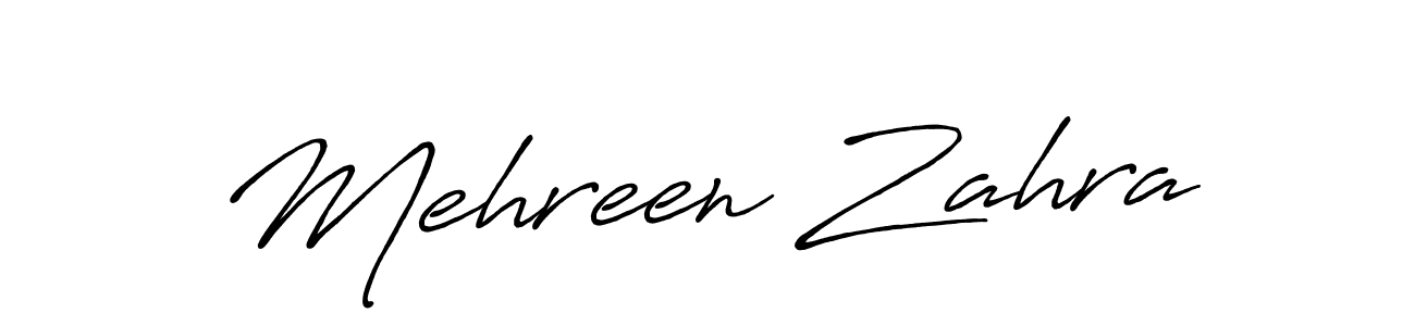 How to make Mehreen Zahra signature? Antro_Vectra_Bolder is a professional autograph style. Create handwritten signature for Mehreen Zahra name. Mehreen Zahra signature style 7 images and pictures png