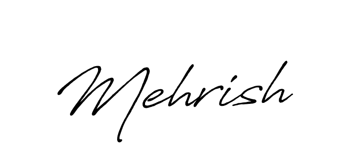 How to make Mehrish signature? Antro_Vectra_Bolder is a professional autograph style. Create handwritten signature for Mehrish name. Mehrish signature style 7 images and pictures png