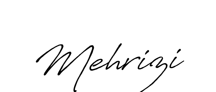 How to make Mehrizi name signature. Use Antro_Vectra_Bolder style for creating short signs online. This is the latest handwritten sign. Mehrizi signature style 7 images and pictures png