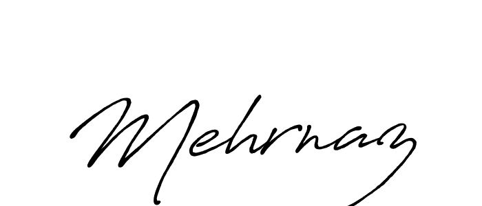 Create a beautiful signature design for name Mehrnaz. With this signature (Antro_Vectra_Bolder) fonts, you can make a handwritten signature for free. Mehrnaz signature style 7 images and pictures png