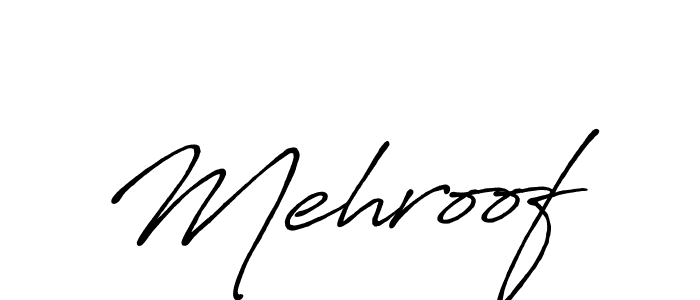 Create a beautiful signature design for name Mehroof. With this signature (Antro_Vectra_Bolder) fonts, you can make a handwritten signature for free. Mehroof signature style 7 images and pictures png