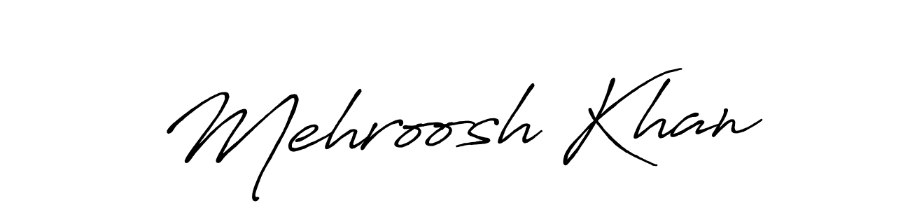 Similarly Antro_Vectra_Bolder is the best handwritten signature design. Signature creator online .You can use it as an online autograph creator for name Mehroosh Khan. Mehroosh Khan signature style 7 images and pictures png
