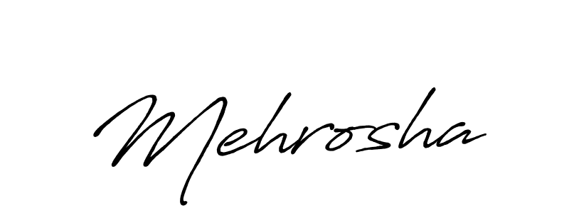 Make a beautiful signature design for name Mehrosha. With this signature (Antro_Vectra_Bolder) style, you can create a handwritten signature for free. Mehrosha signature style 7 images and pictures png