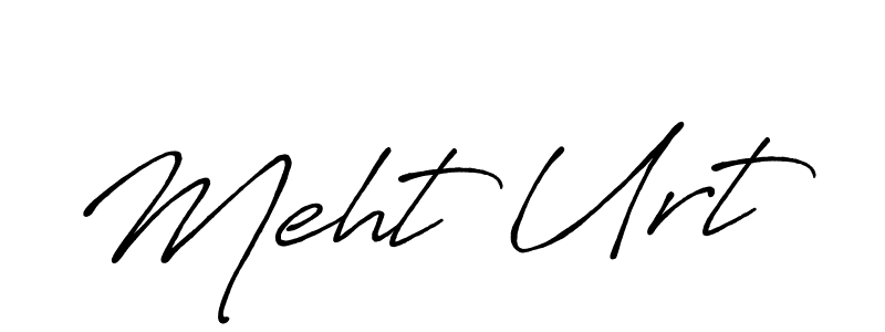 Make a beautiful signature design for name Meht Urt. With this signature (Antro_Vectra_Bolder) style, you can create a handwritten signature for free. Meht Urt signature style 7 images and pictures png