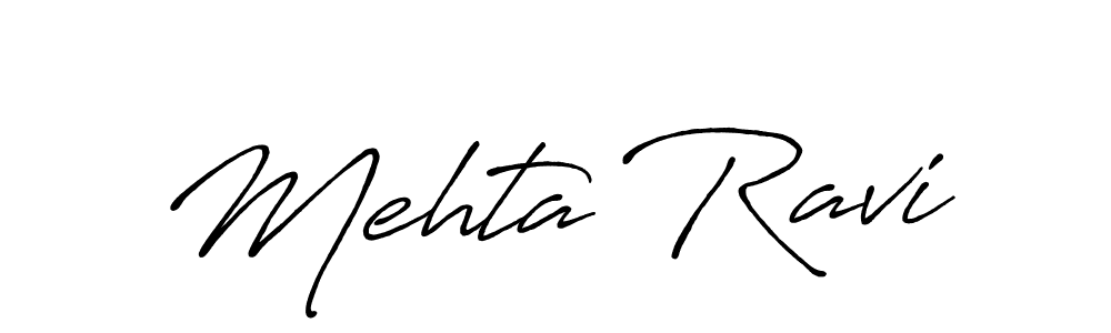 Design your own signature with our free online signature maker. With this signature software, you can create a handwritten (Antro_Vectra_Bolder) signature for name Mehta Ravi. Mehta Ravi signature style 7 images and pictures png