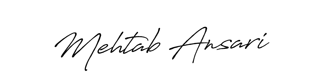 It looks lik you need a new signature style for name Mehtab Ansari. Design unique handwritten (Antro_Vectra_Bolder) signature with our free signature maker in just a few clicks. Mehtab Ansari signature style 7 images and pictures png