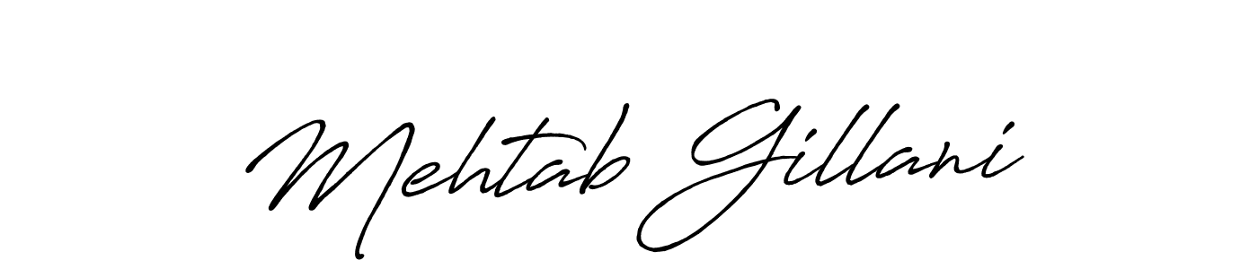 How to make Mehtab Gillani signature? Antro_Vectra_Bolder is a professional autograph style. Create handwritten signature for Mehtab Gillani name. Mehtab Gillani signature style 7 images and pictures png