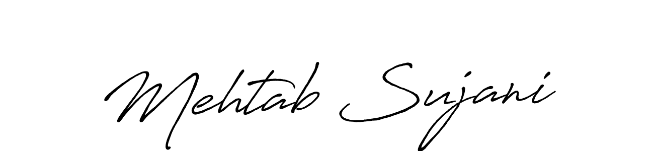 How to make Mehtab Sujani signature? Antro_Vectra_Bolder is a professional autograph style. Create handwritten signature for Mehtab Sujani name. Mehtab Sujani signature style 7 images and pictures png