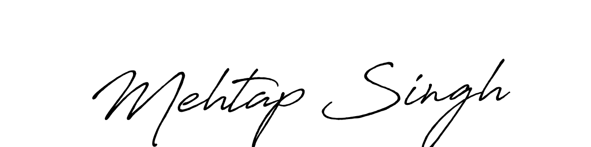 Use a signature maker to create a handwritten signature online. With this signature software, you can design (Antro_Vectra_Bolder) your own signature for name Mehtap Singh. Mehtap Singh signature style 7 images and pictures png