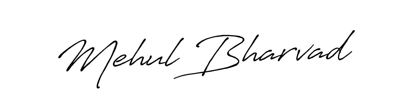 How to make Mehul Bharvad signature? Antro_Vectra_Bolder is a professional autograph style. Create handwritten signature for Mehul Bharvad name. Mehul Bharvad signature style 7 images and pictures png