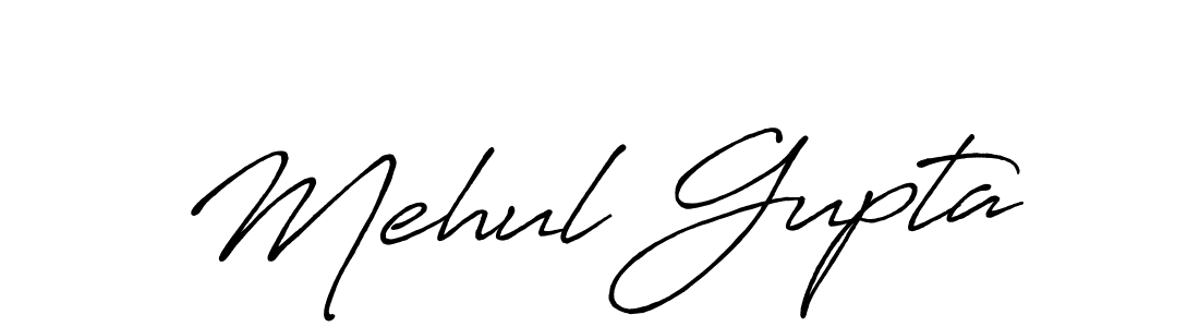 How to make Mehul Gupta name signature. Use Antro_Vectra_Bolder style for creating short signs online. This is the latest handwritten sign. Mehul Gupta signature style 7 images and pictures png