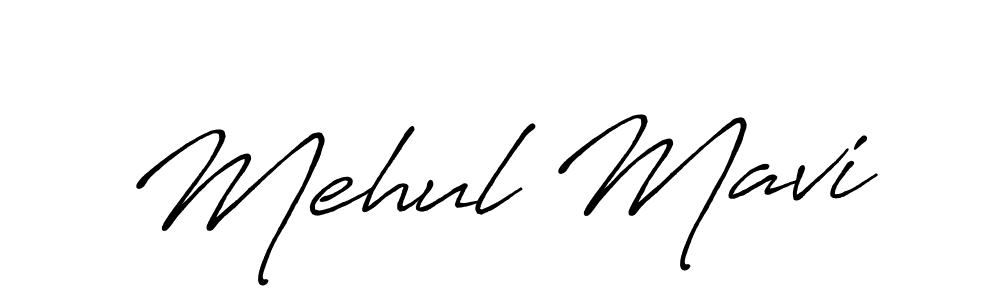 Make a beautiful signature design for name Mehul Mavi. With this signature (Antro_Vectra_Bolder) style, you can create a handwritten signature for free. Mehul Mavi signature style 7 images and pictures png