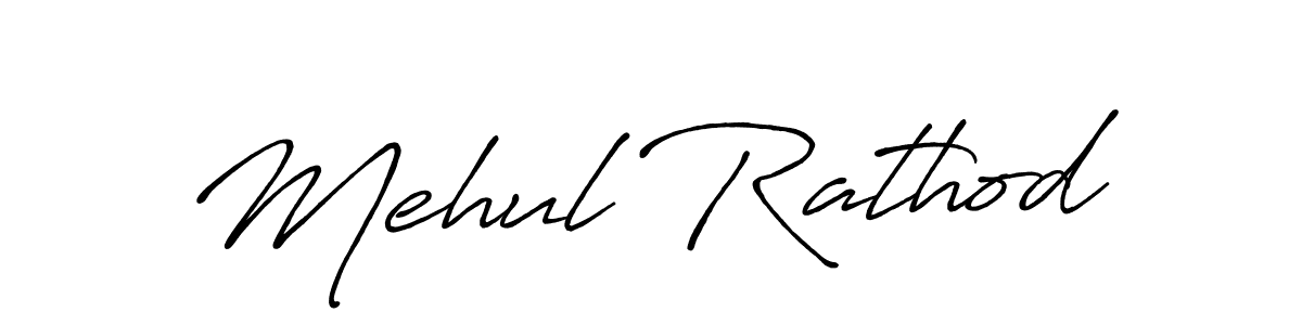 Use a signature maker to create a handwritten signature online. With this signature software, you can design (Antro_Vectra_Bolder) your own signature for name Mehul Rathod. Mehul Rathod signature style 7 images and pictures png