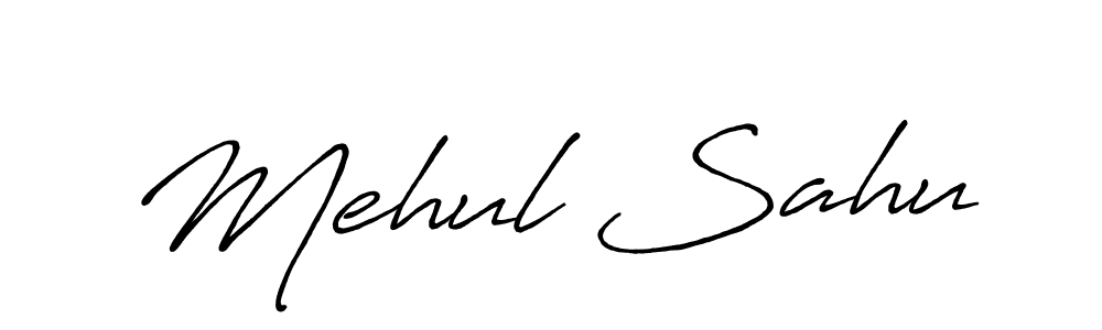Make a beautiful signature design for name Mehul Sahu. Use this online signature maker to create a handwritten signature for free. Mehul Sahu signature style 7 images and pictures png