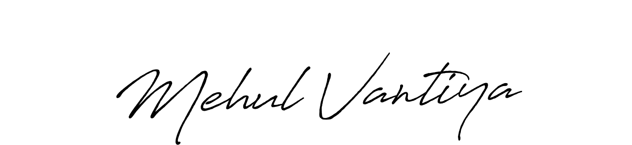 Antro_Vectra_Bolder is a professional signature style that is perfect for those who want to add a touch of class to their signature. It is also a great choice for those who want to make their signature more unique. Get Mehul Vantiya name to fancy signature for free. Mehul Vantiya signature style 7 images and pictures png