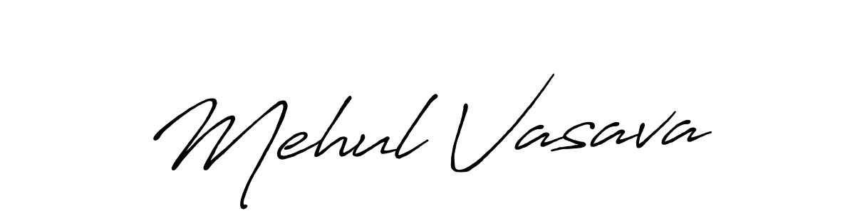 It looks lik you need a new signature style for name Mehul Vasava. Design unique handwritten (Antro_Vectra_Bolder) signature with our free signature maker in just a few clicks. Mehul Vasava signature style 7 images and pictures png